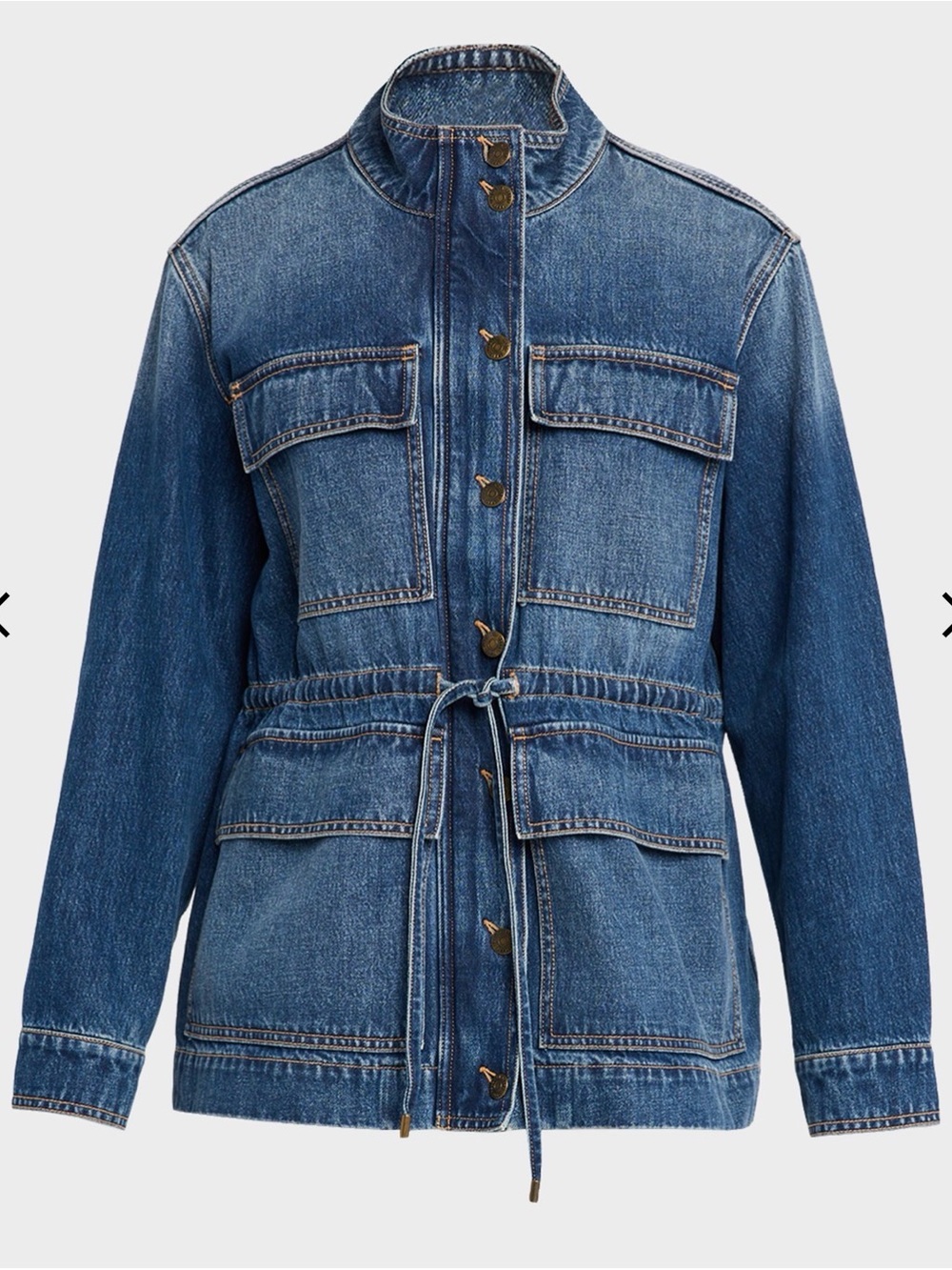 Veronica Beard Truman Denim Anorak Jacket